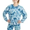 Women's Champion Relaxed Fleece Dye Crew Crush Dye Fresh Teal -Champion Sales unnamed file 948