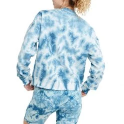 Women's Champion Relaxed Fleece Dye Crew Crush Dye Fresh Teal -Champion Sales unnamed file 950