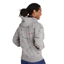Men's Champion All Over Print Powerblend Hoodie Champion Grid Oxford Grey 10 Men's Champion All Over Print Powerblend Hoodie Champion Grid Oxford Grey -Champion Sales unnamed file 967
