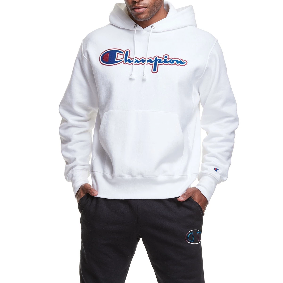 Men's Champion Reverse Weave Pullover Graphic Hoodie Cranberry 5 Men's Champion Reverse Weave Pullover Graphic Hoodie Cranberry - Image 3