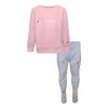 Toddler Girls' Champion Script Fleece Crew And Leggings Set Pink